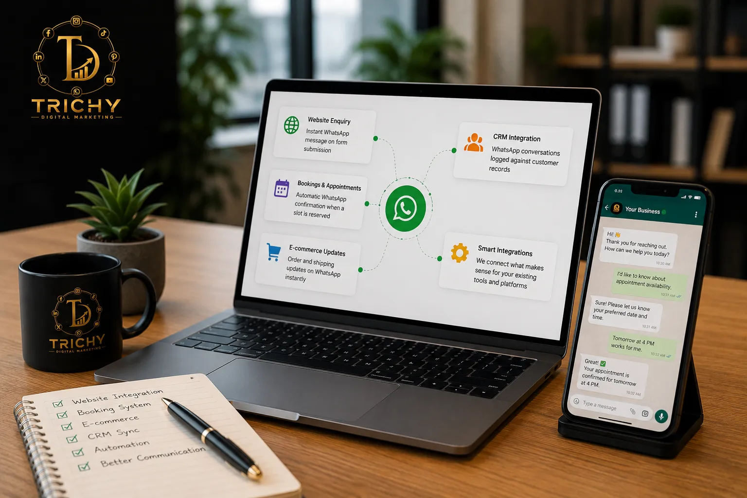 WhatsApp Business API integration for business automation